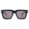 Hugo Boss Grey Square Men's Sunglasses Boss 1442/s 0807/ir 53 In Black