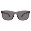 Hugo Boss Grey Square Men's Sunglasses Boss 1617/f/s 0kb7/ir 59 In Black