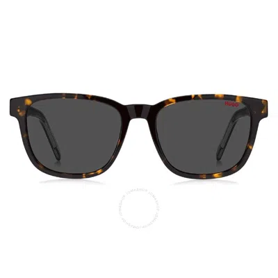 Hugo Boss Grey Square Men's Sunglasses Hg 1243/s 0o63/ir 54 In Red. / Grey
