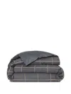 Hugo Boss Grid-pattern Duvet Cover (200cm X 200cm) In Gray