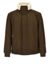 Hugo Boss Water-repellent Jacket With Faux-fur Collar