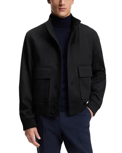 Hugo Boss H-charly Coat In Blue