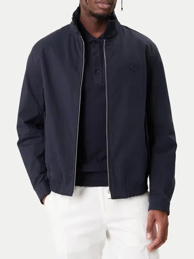 Hugo Boss H Coiner Zip Cotton Jacket In Blue