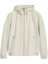 Hugo Boss Hooded Zipped Jacket In White