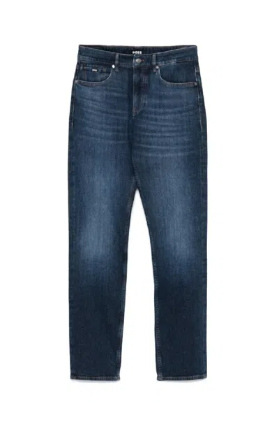 Hugo Boss H-delaware Trousers In Blue