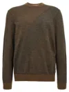 Hugo Boss Brown H Eclaus Sweater In Green