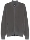Hugo Boss Boss Man Cardigan Grey Size S Cotton, Virgin Wool In Grey
