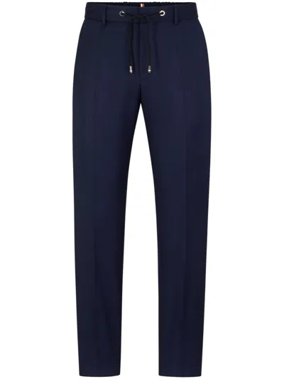Hugo Boss H-genius-ds-b1 Slim-cut Trousers In Blue