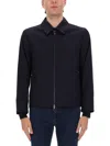 Hugo Boss Boss Black Virgin Wool Jacket In Blue