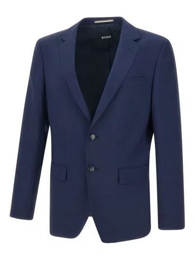 Hugo Boss H Huge Blazer In Blue