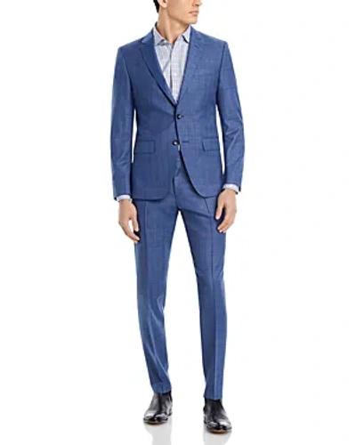 Hugo Boss H-huge Screenweave Solid Slim Fit Suit In Medium Blue