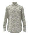 Hugo Boss H-joe Floral-print Shirt In Gray