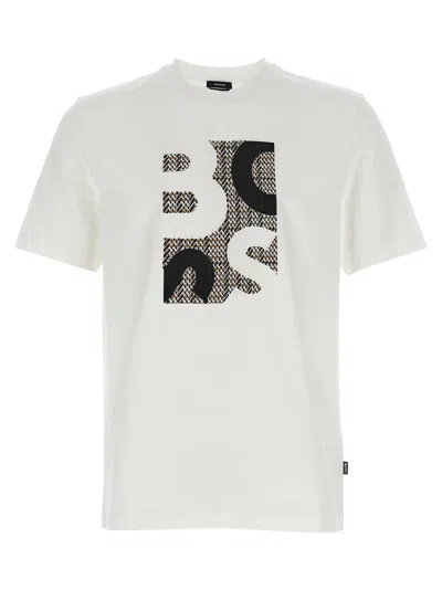 Hugo Boss H-thompson T-shirt White In Gray
