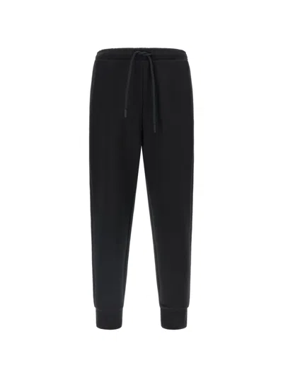 Hugo Boss Hadiko Stretch-cotton Track Pants With Puff-print Logo In Black