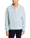 Hugo Boss Hadone Relaxed Fit Wool Polo Sweater In Blue
