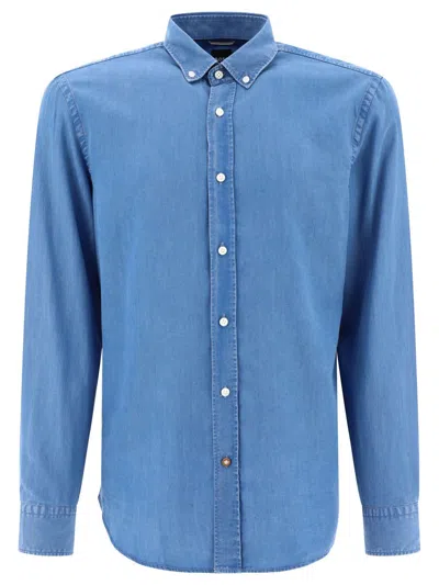 Hugo Boss "hal" Shirt In Blue