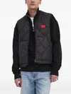 Hugo Boss Half-zip Logo-patch Sweatshirt In Black