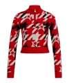 Hugo Boss Half-zip Knit Sweater In Multi