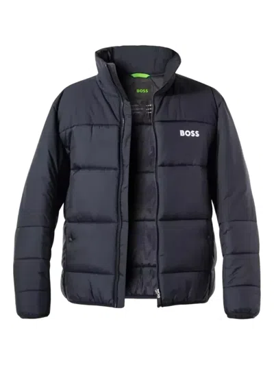 Hugo Boss Hamar Puffer Jacket In Blue