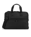 Hugo Boss Boss Structured Briefcase With Logo Applique And Removable Strap In Black