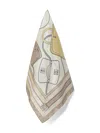 Hugo Boss Handbag-print Silk Scarf In Multi