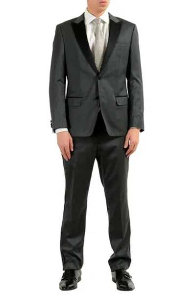 Pre-owned Hugo Boss "hanford/golden" Men's Gray Wool Tuxedo Two Button Suit