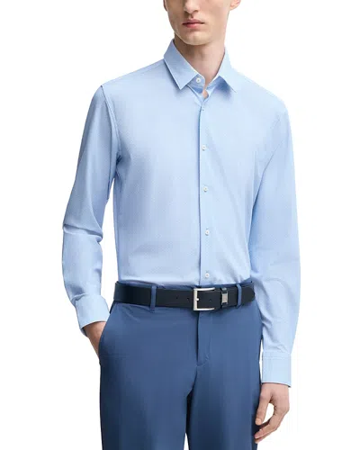HUGO BOSS HANK KENT SLIM FIT BUTTON FRONT SHIRT