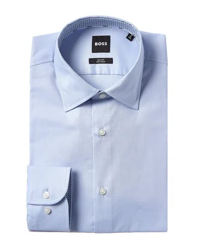 Hugo Boss Hank Kent Slim Fit Dress Shirt In Blue