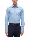 Hugo Boss Hank Kent Slim Fit Dress Shirt In Multi