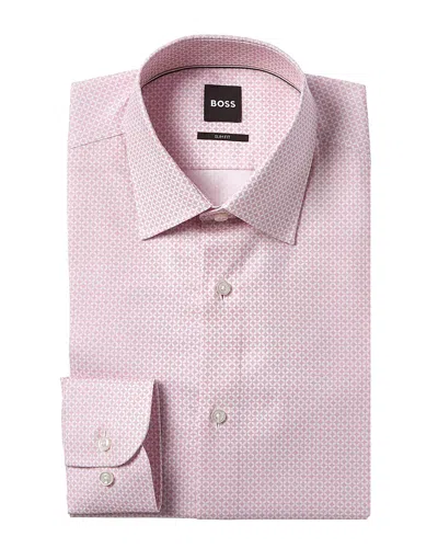 Hugo Boss Hank Kent Slim Fit Dress Shirt In Pink