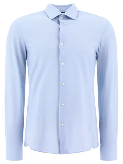 Hugo Boss Hank Shirts In Blue