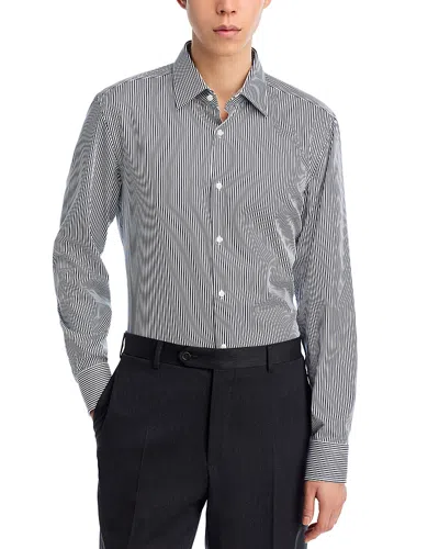Hugo Boss Hank Slim Fit Button-front Shirt In Blue