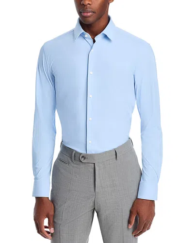 Hugo Boss Hank Slim Fit Performance Dress Shirt In Light Pastel Blue