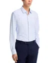Hugo Boss Hank Slim Fit Stretch Button-front Shirt In Blue