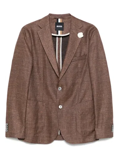 Hugo Boss Hanry Blazer In Brown