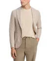 Hugo Boss Modern-fit Jacket In Linen-look Fabric