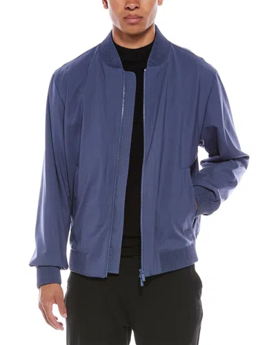 Hugo Boss Hanry Wool-blend Jacket In Blue