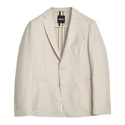 Hugo Boss Hanry Wool Patch Pocket Blazer In White