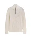 Hugo Boss Harpreno Virgin Wool And Cashmere Sweater In White