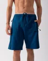 Hugo Boss Active-stretch Shorts With Decorative Reflective Details In Brown