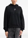 Hugo Boss Heart-graphic Hooded In Black