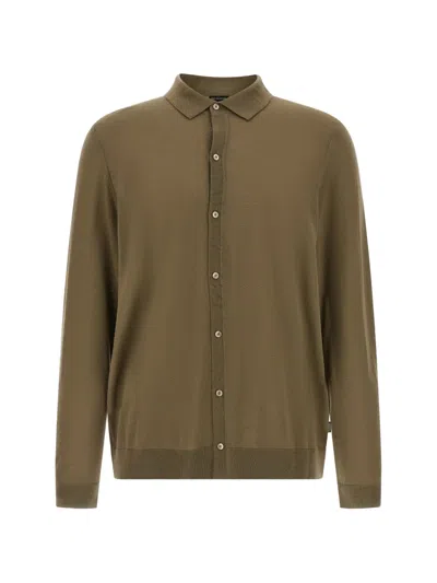 Hugo Boss Helbert Buttoned Shirt In Green
