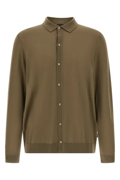 Hugo Boss Helbert Buttoned Shirt In Green