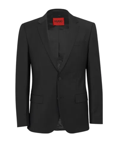 Hugo Boss Henry Flex Single-breasted Suit Jacket In Black