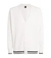 Hugo Boss Heritage V-neck Cardigan In White