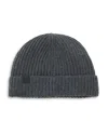 Hugo Boss Hero Ribbed Hat In Gray