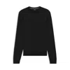 Hugo Boss Herringbone-pattern Sweater In Wool And Cotton In Black