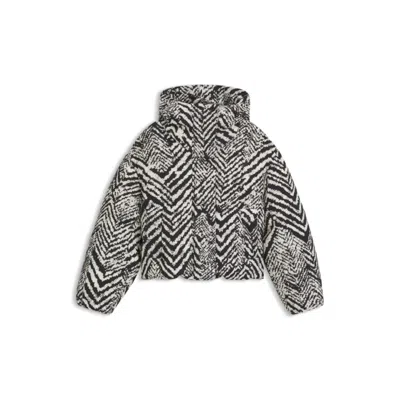 HUGO BOSS HERRINGBONE-PRINT JACKET WITH WATER-REPELLENT FINISH