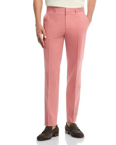 Hugo Boss Hesten Cotton Stretch Extra Slim Fit Suit Pant In Open Pink