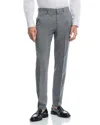 Hugo Boss Slim-fit Trousers In Pinstripe Stretch Fabric In Open Grey